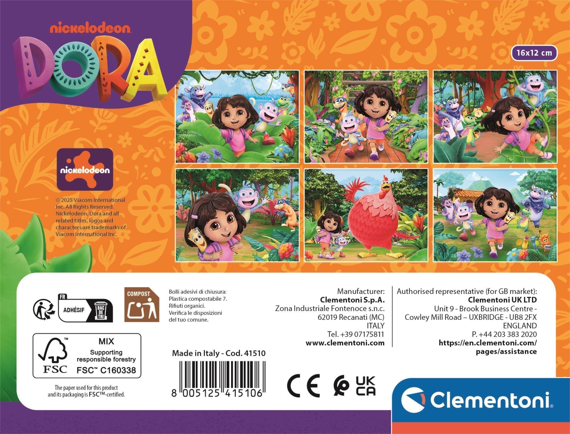 Puzzle Cubo Dora La Exploradora 12pzs