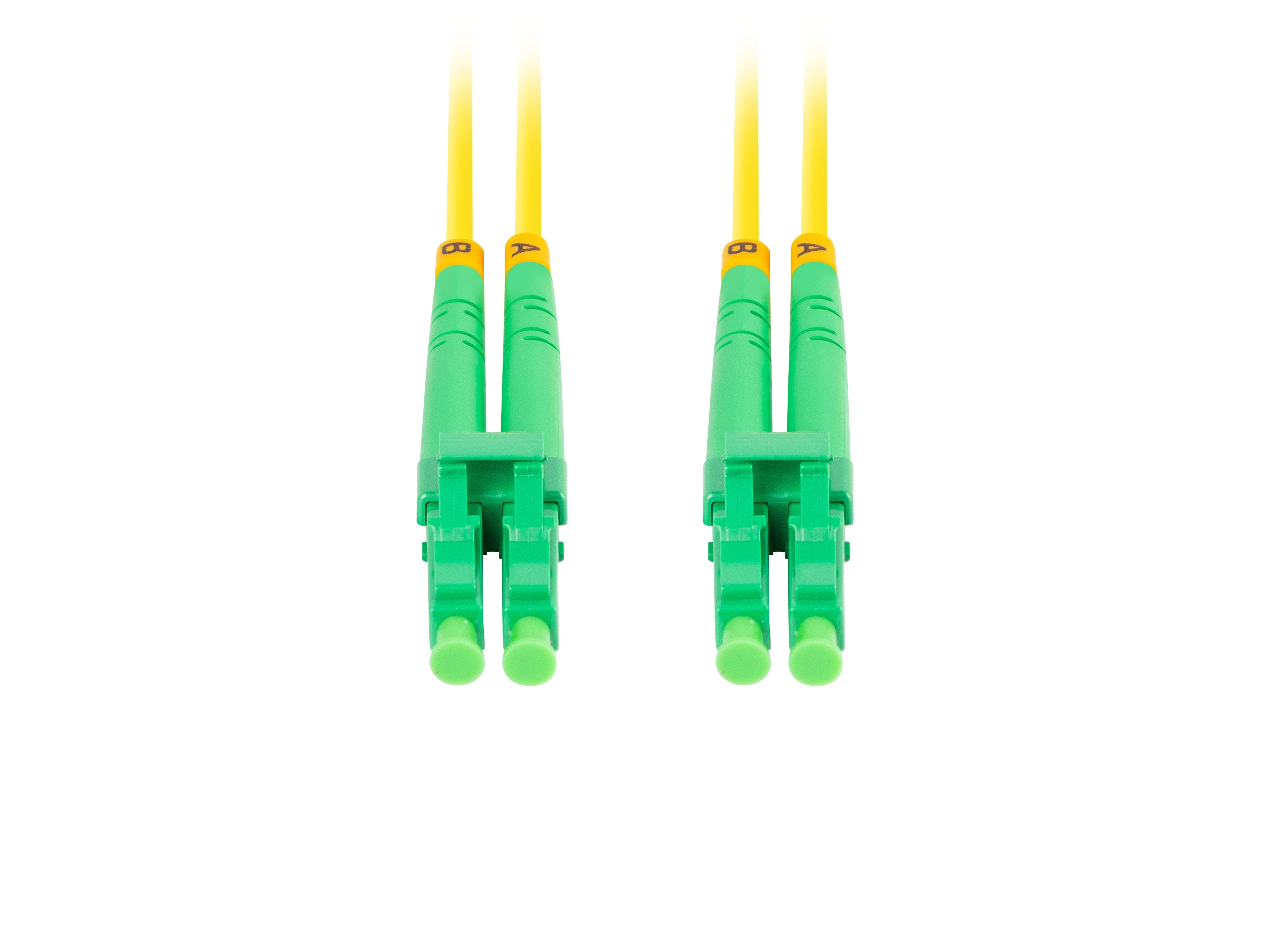 Cable Fibra Óptica 2m Lanberg Mono Lc/Apc-Lc/Apc Duplex G657a1 Lszh Amarillo