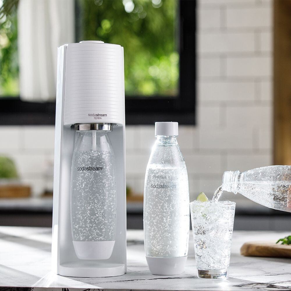 Cargador Carbonatador Sodastream Terra Blanco