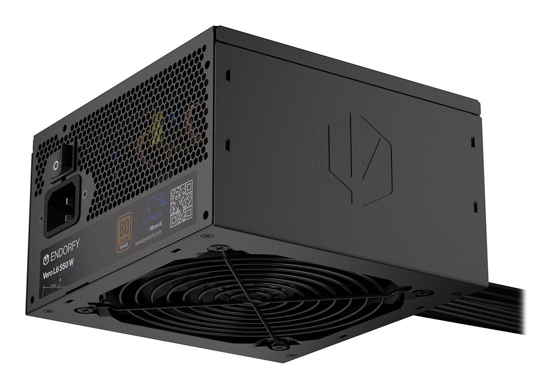 Endorfy Vero L6 550 W (Negro, 1x 12-Pin High Power Gpu, 2x Pcie, 550 Watt) Ey7a016