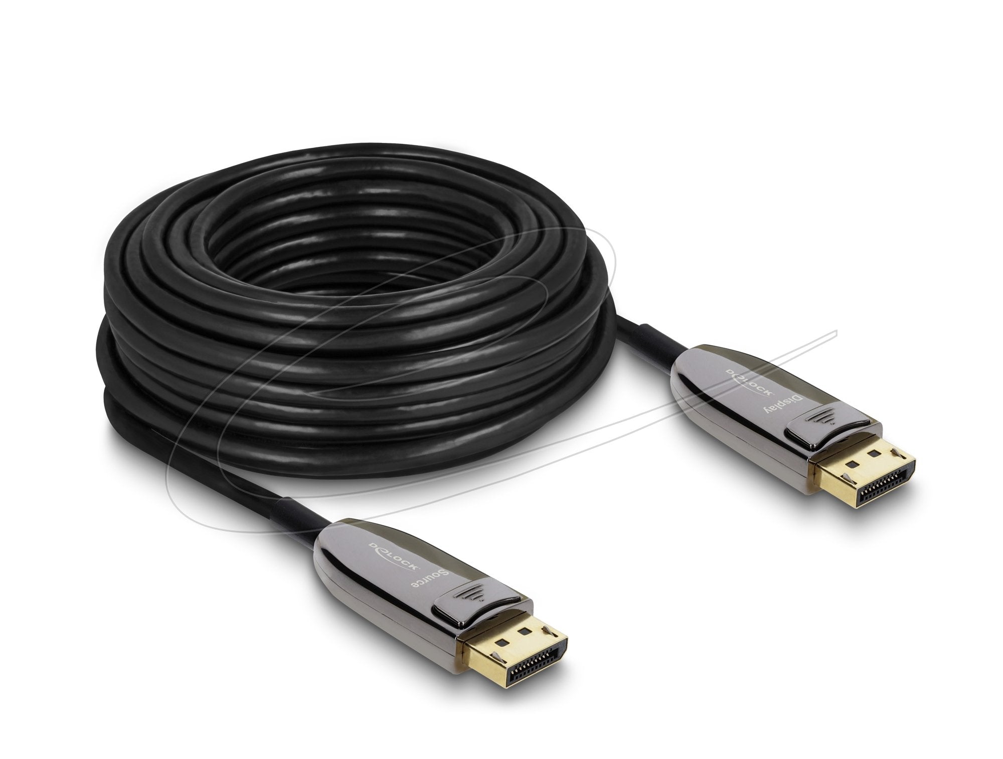 Delock Aktives Opticos Cable Displayport 2.1 8k 60 Hz 40 Gbps 15 M
