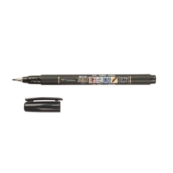 Tombow Fudenosuke Rotuladores Caligrafía Punta Elástica Dura Estuche De 6 C/Surtidos Neón