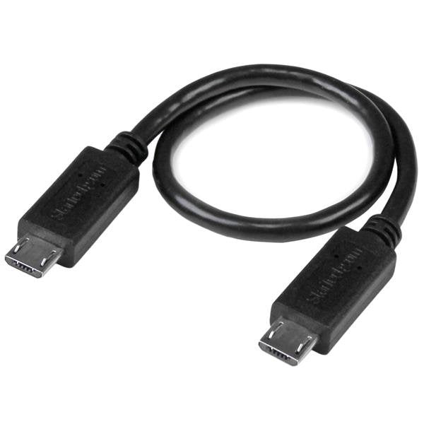 EAN 0065030863186 - StarTech.com UUUSBOTG8IN cable USB 0,203 m Micro-USB B Negro imagen 1