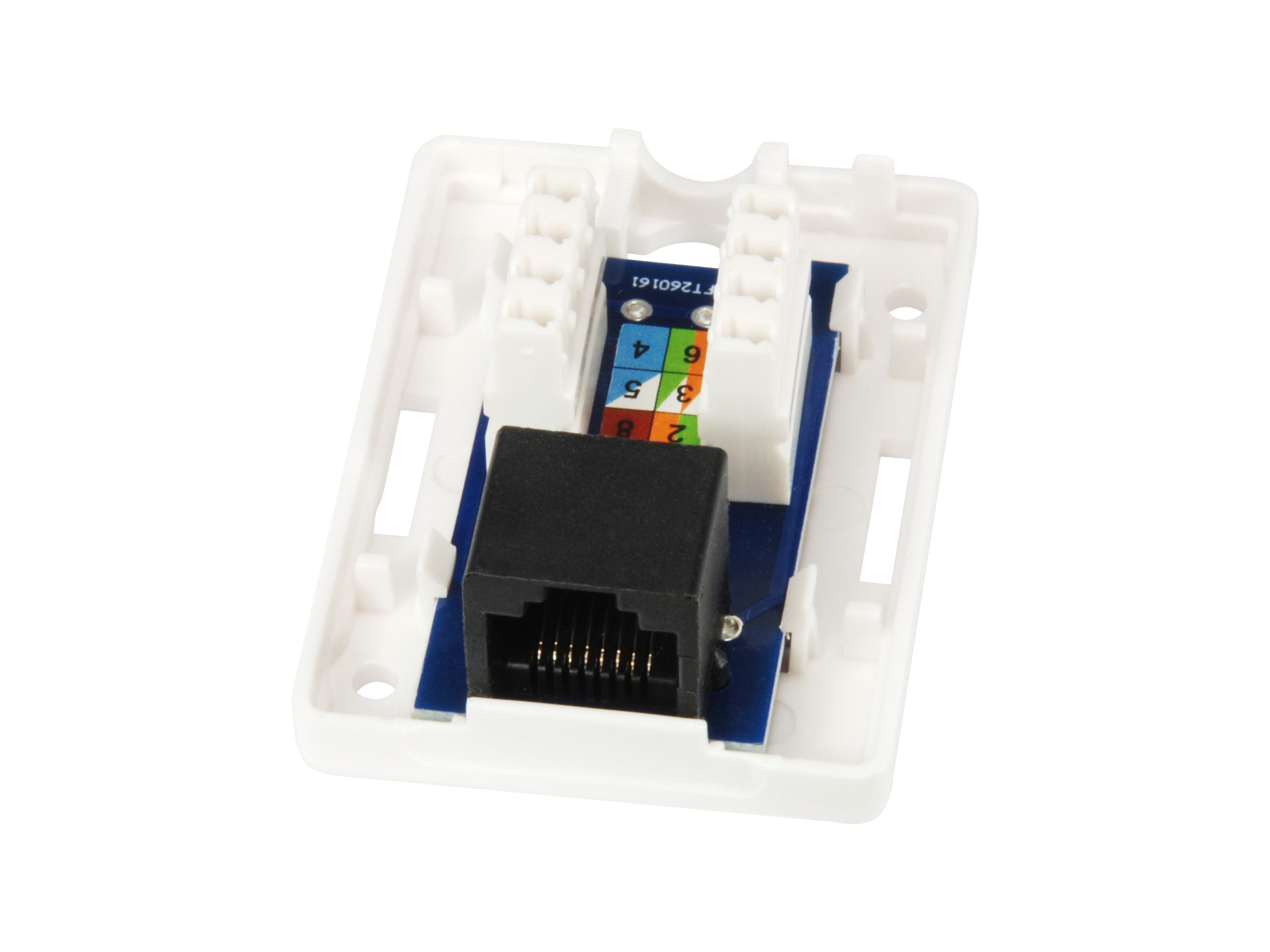 Roseta De Superficie Categoria 5e 1 Hembra Rj45 Color Blanco