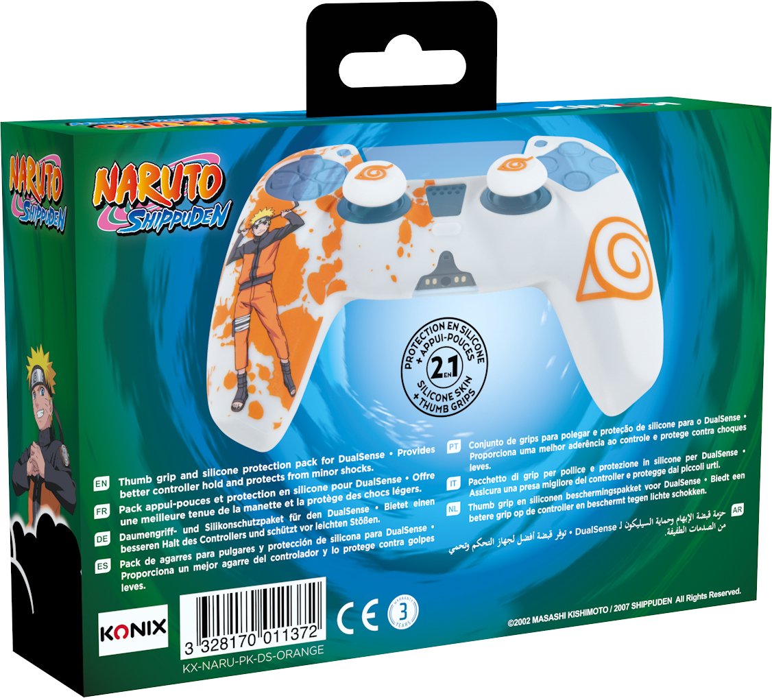 Ps5 Naruto Carcasa Dualsense Blanca Konix