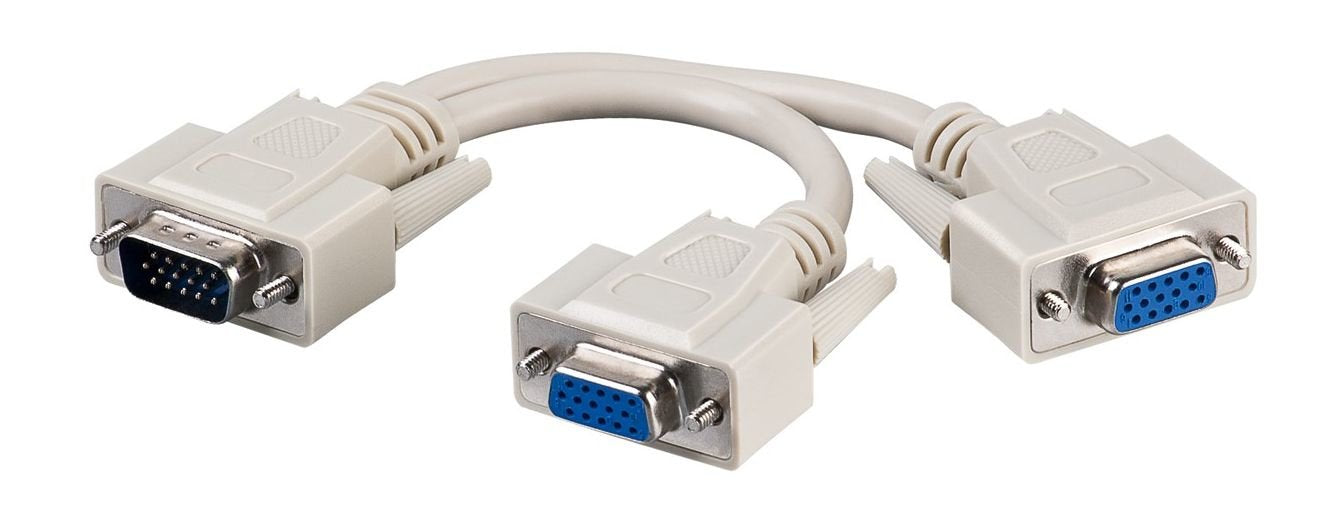 Microconnect Mong2h Cable Vga 0,3 M Vga (D-Sub) 2 X Vga (D-Sub) Gris