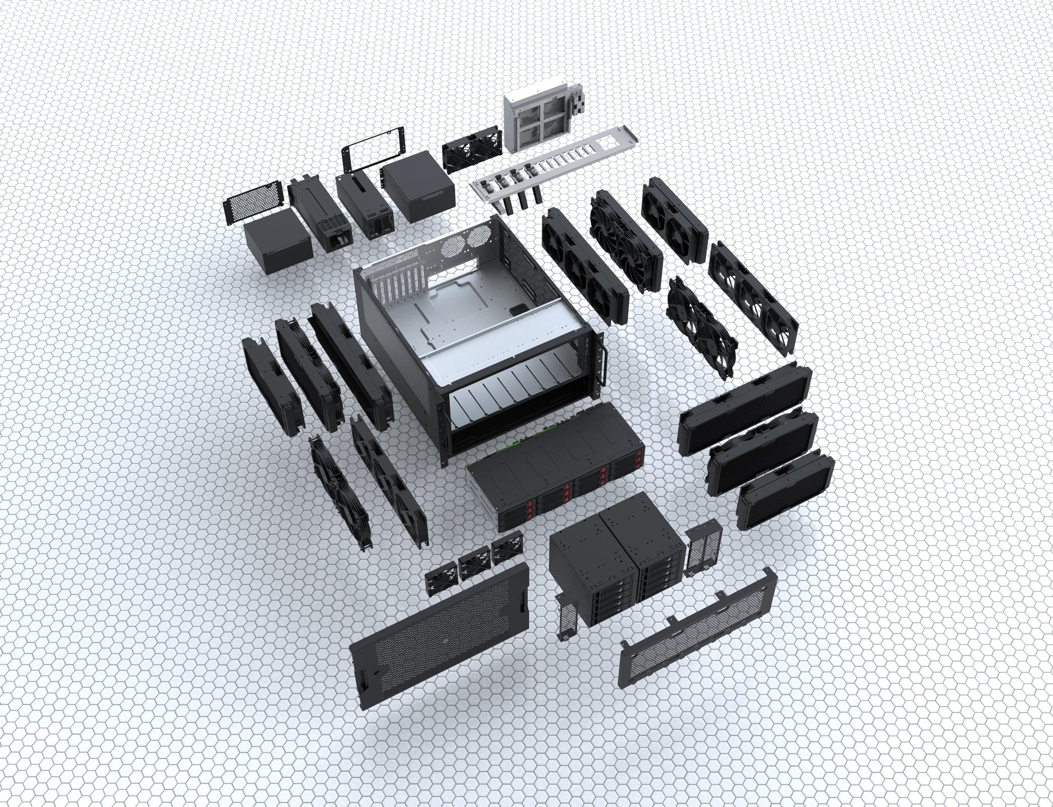 Silverstone Sst-Rm61-312, Caja De Rack Negro