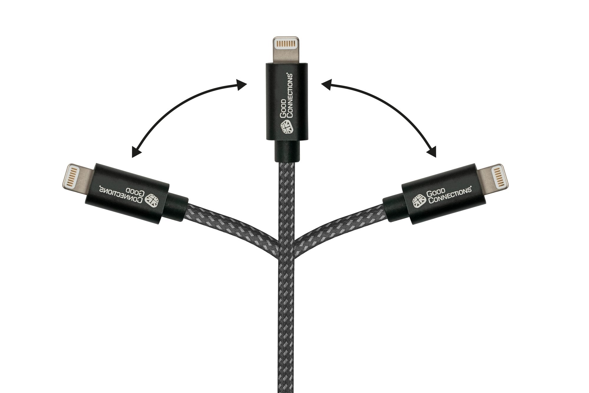 EAN 4014619881475 - Alcasa 2510-AL005S cable USB USB 2.0 1,8 m USB A USB C/Lightning Grafito imagen 4