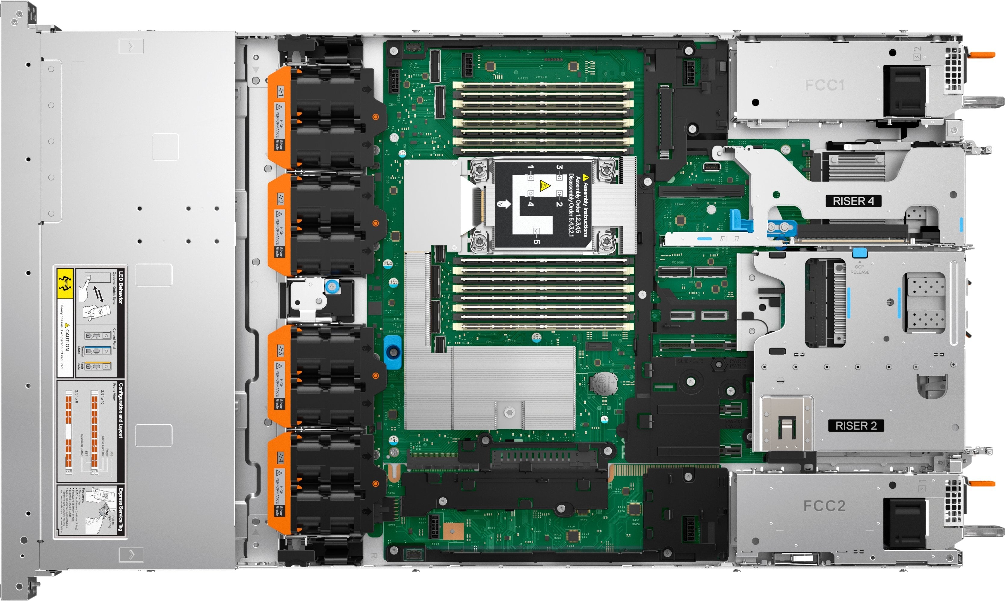 Dell Poweredge R470 Smart Selection Intel Xeon 6517p 32gb 2x480gb Ssd Sata 2x1100w H965i 3y Basic Nbd
