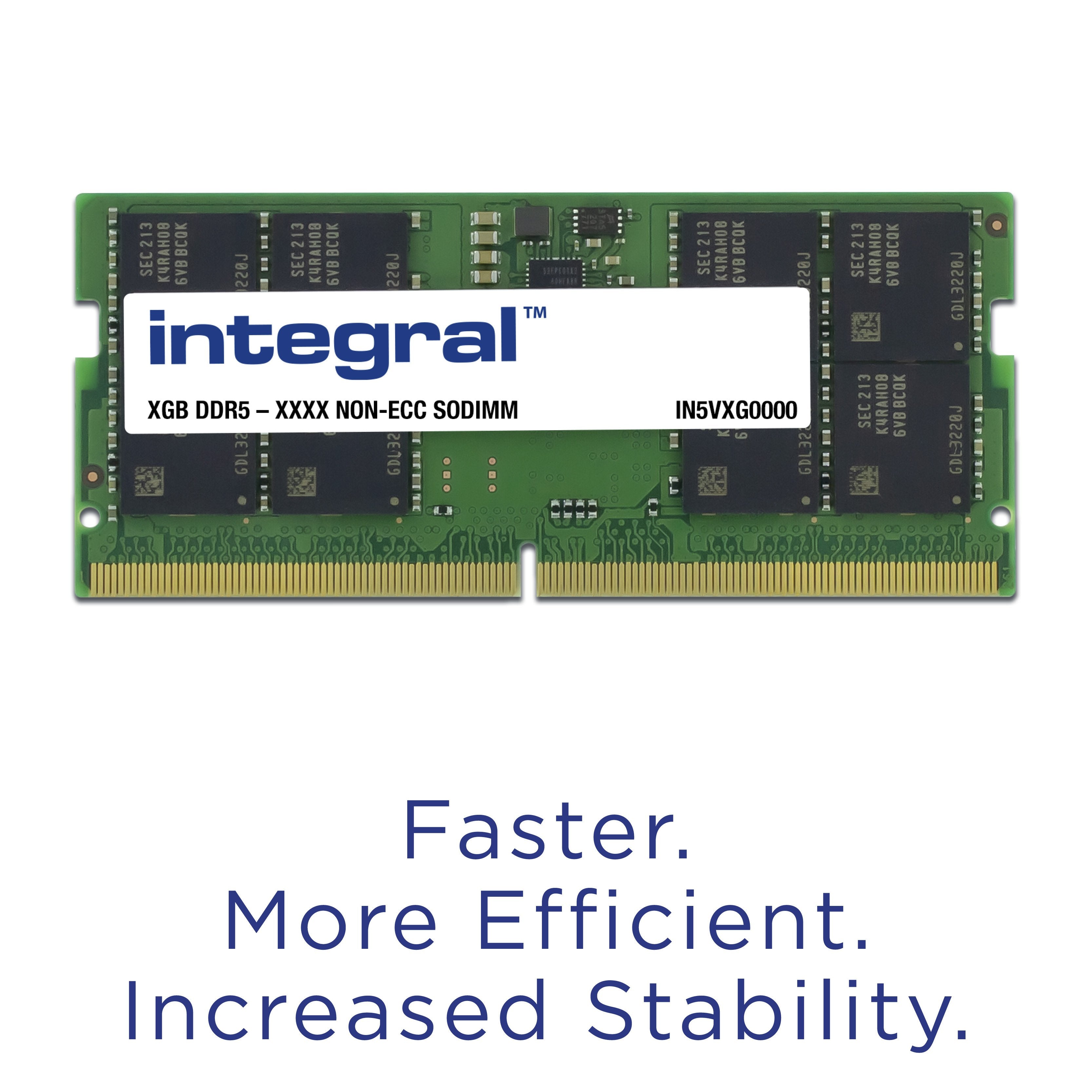 Memoria Integral 8gb Ddr5 5600mhz Pc5-44800 Unbuffered Non-Ecc 1.1v 1gx16 Cl46 1 X 8 Gb