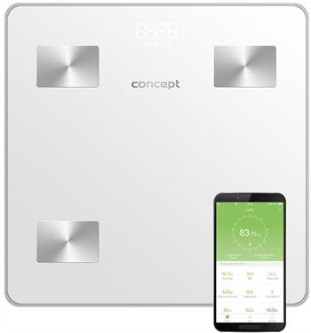EAN 8595631011584 - Concept VO4000 báscula de baño Rectángulo Plata Báscula personal electrónica imagen 1