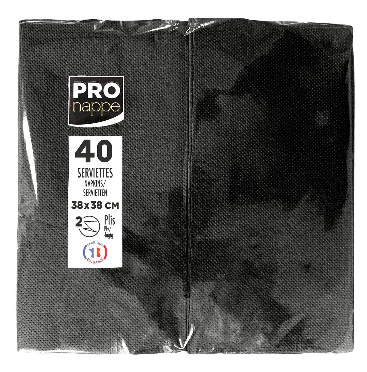 Pronappe Servietten 38,0 X 38,0 Cm Negro