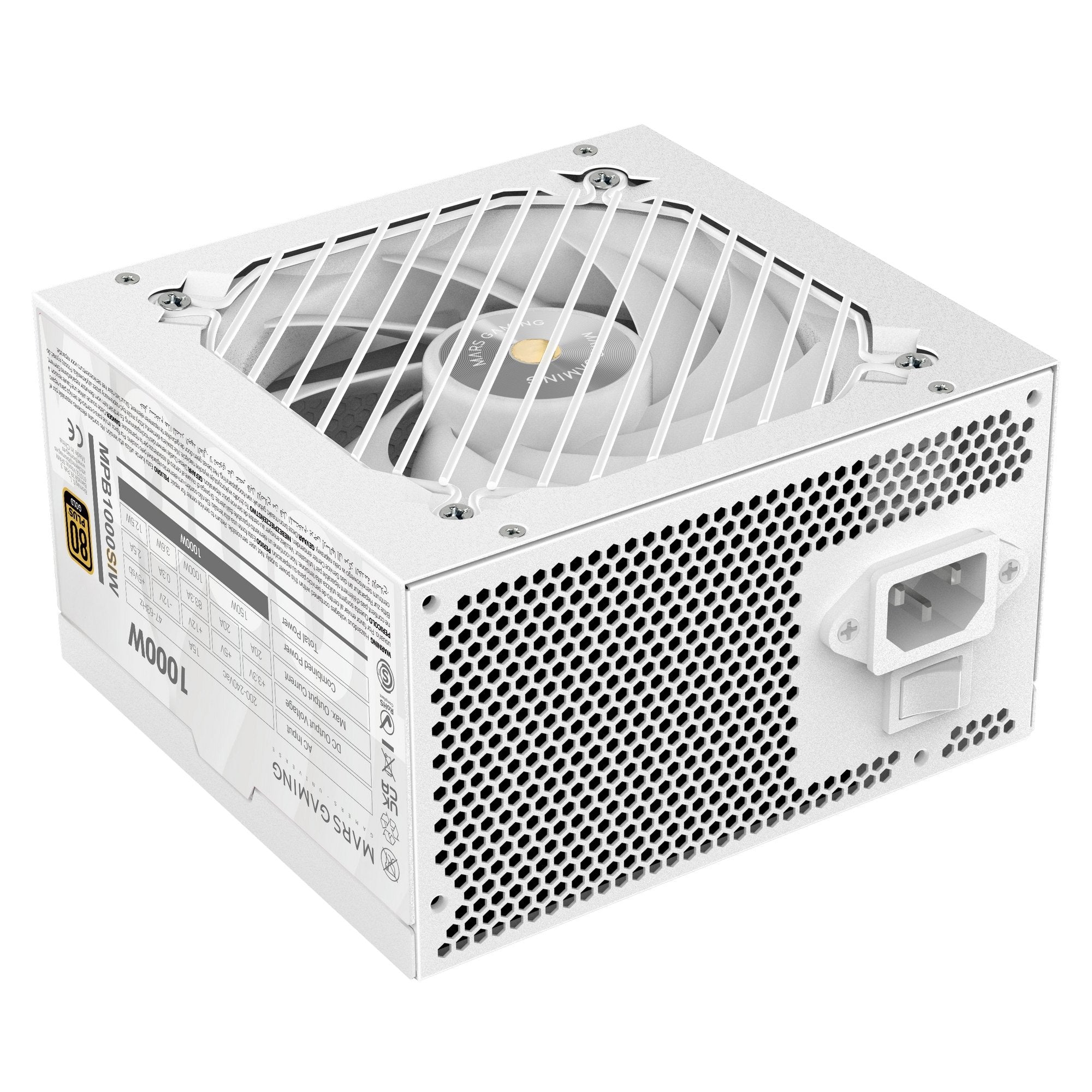 EAN 8435693110651 - Mars Gaming MPB1000SIW unidad de fuente de alimentación 1000 W 24-pin ATX ATX Blanco imagen 2