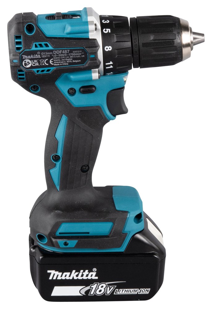 EAN 0088381753135 - Makita DDF487RFE3 destornillador eléctrico y llave de impacto 1700 RPM Negro, Azul, Acero imagen 6