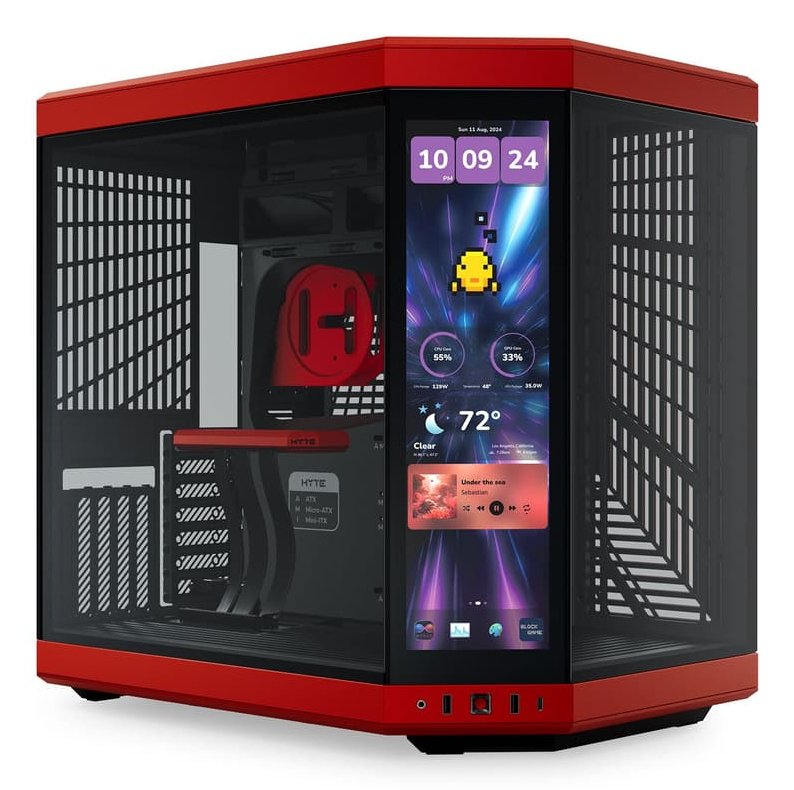 EAN 1220000351035 - HYTE Y70 Touch Infinite Black Cherry Midi Tower Negro, Rojo imagen 1