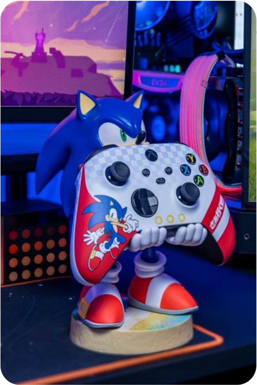 Cable Guy Soporte Sujeción Figura Sonic 20cm