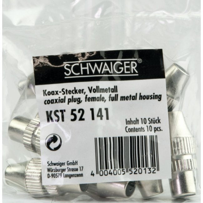 Schwaiger Koax Meckhchse Iec, Vollmetall
