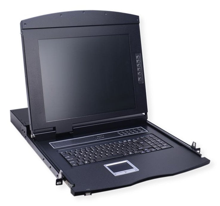 19-Zoll-Kvm-Konsole, 43 Cm (17") Tft (16:9), Vga, Usb, Ch-Layout
