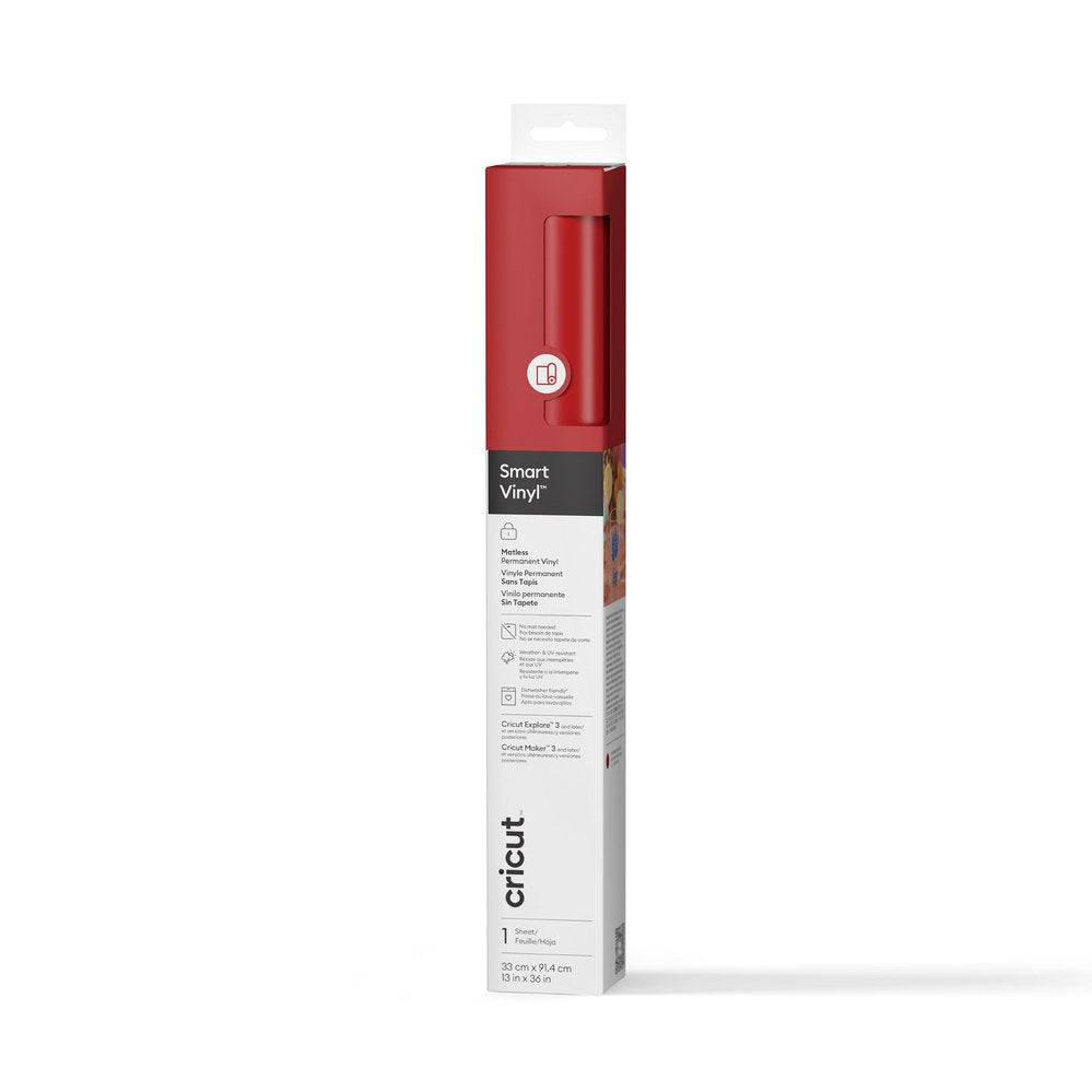 Cricut 2011323 Vinilo Adhesivo Permanente Rojo Mate