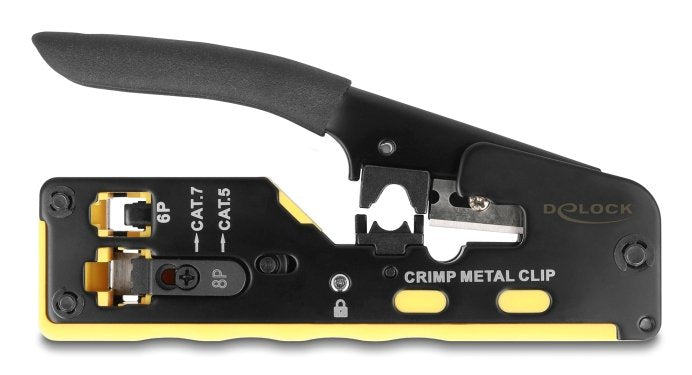 Delock Crimpadora F. 6p/8p Rj45/Rj11 Macho Cat. 5/6/7 Con Klinge+Abisolierer