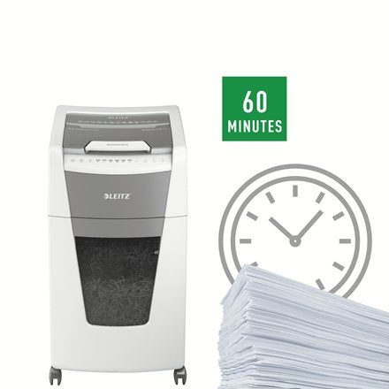 EAN 4002432124138 - Leitz 80160000 triturador de papel Microcorte 55 dB 22 cm Gris, Blanco imagen 9