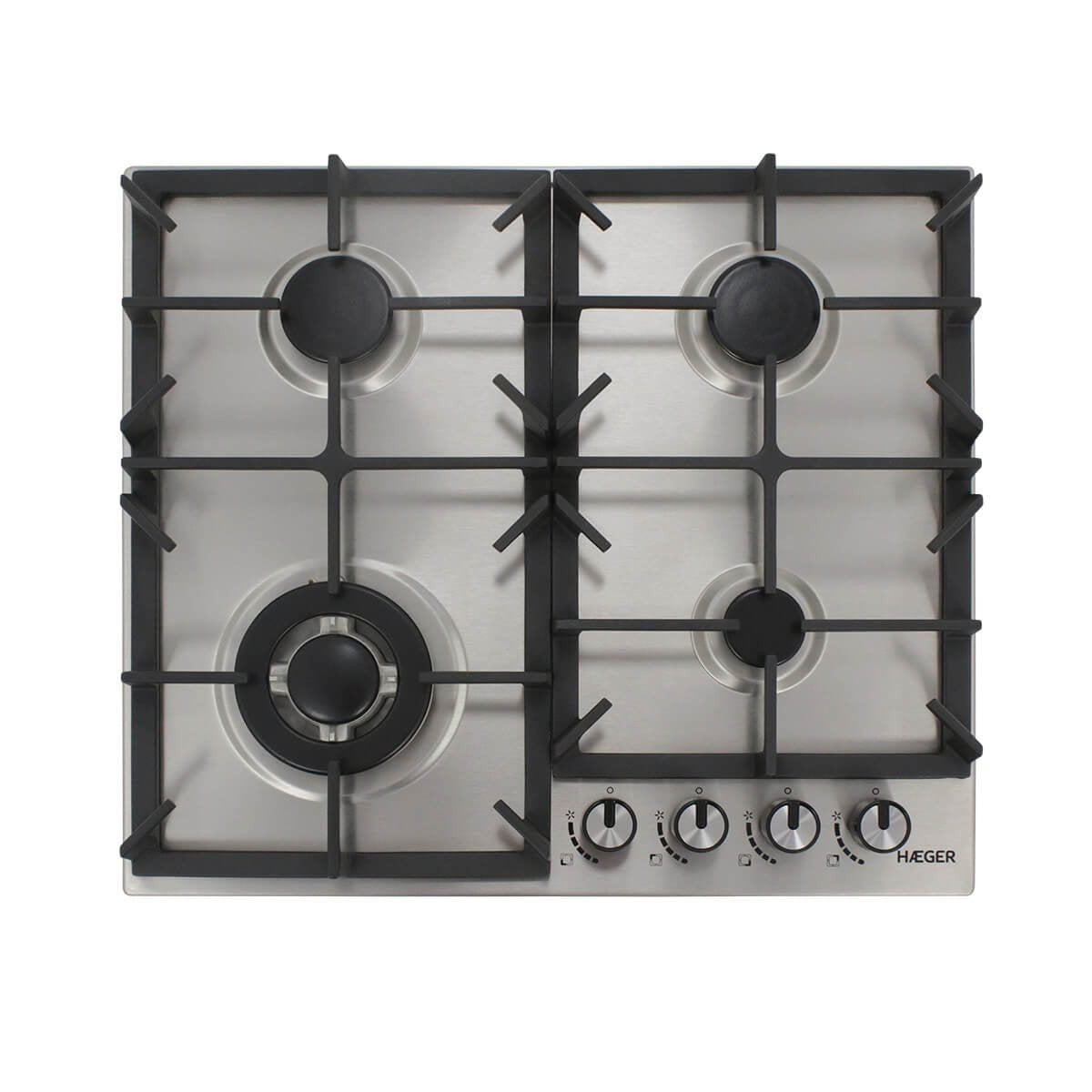 EAN 5608475027857 - Haeger PG-4GI.005A hobs Acero inoxidable Integrado 60 cm Encimera de gas 4 zona(s) imagen 1