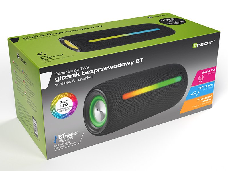 EAN 5907512870006 - Tracer Stripe Altavoz portátil estéreo Negro 10 W imagen 6