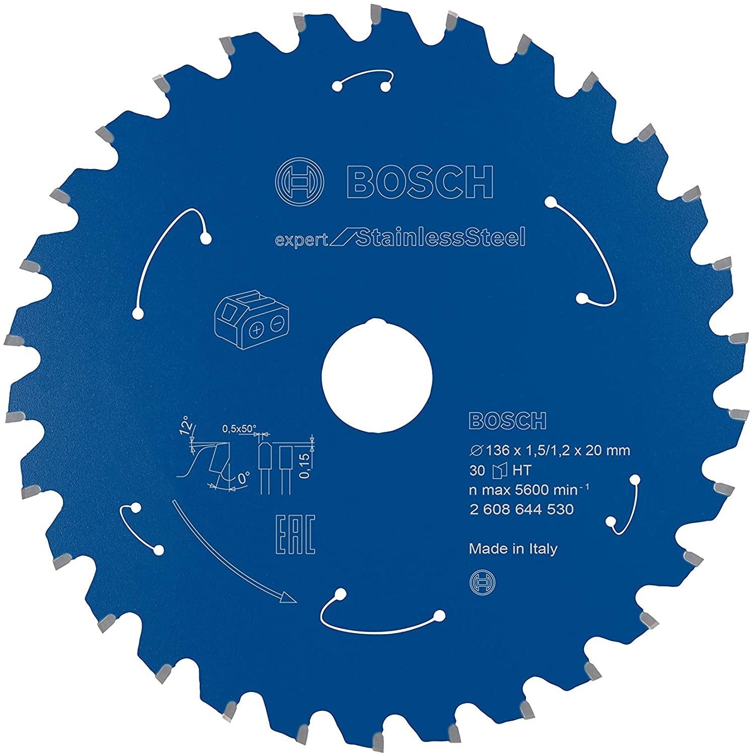EAN 3165140957601 - Bosch ‎2608644530 hoja de sierra circular 13,6 cm 1 pieza(s) imagen 2
