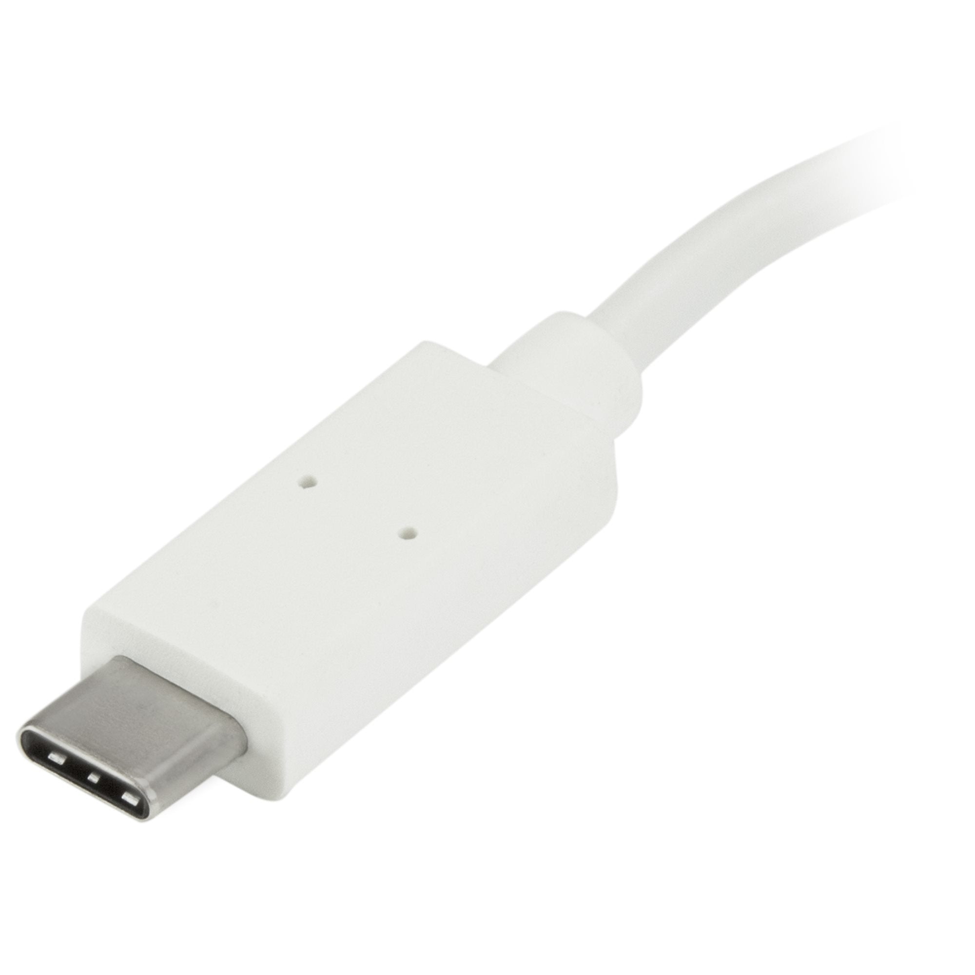 Hub Concentrador Usb 3.0 4     Perp Puertos Usb C Y Usb A Blanco