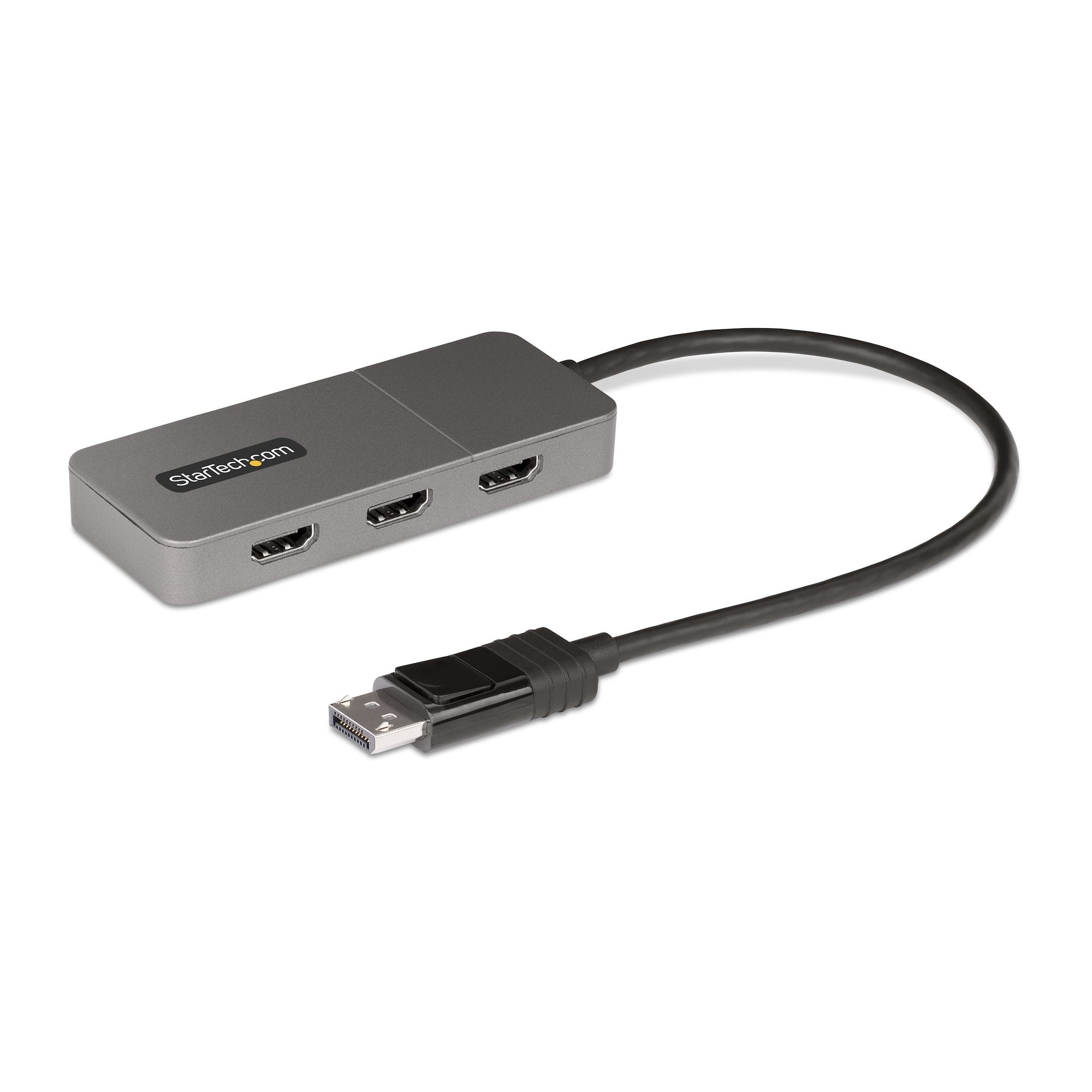 Startech Hub Mst De 3 Puertos - Multiplicador Divisor Displayport A 3 Puertos Hdmi 4k60hz  Cable De 30cm - Alimentado Por Usb - Solo Windows