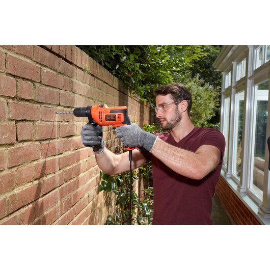 Taladro Black & Decker Beh200k-Qs 2900 Rpm Sin Llave 1,67 Kg Negro, Naranja