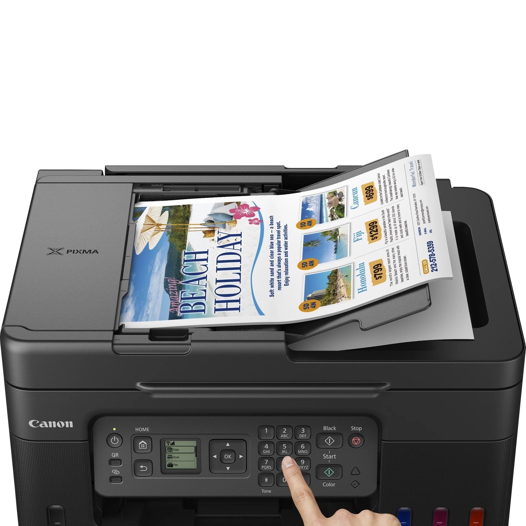 Multifunción Recargable Canon Pixma G4570 Megatank Wifi Fax Negra
