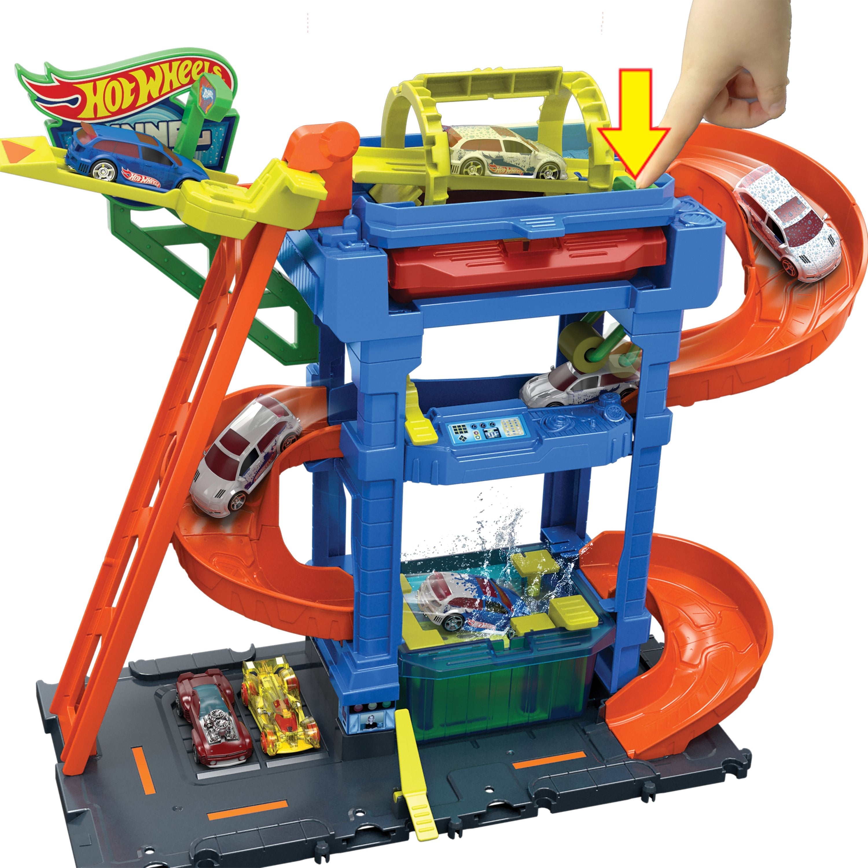 Hot Wheels City Color Cambio De Túnel Suministro, Playpers 1:64 Htn80