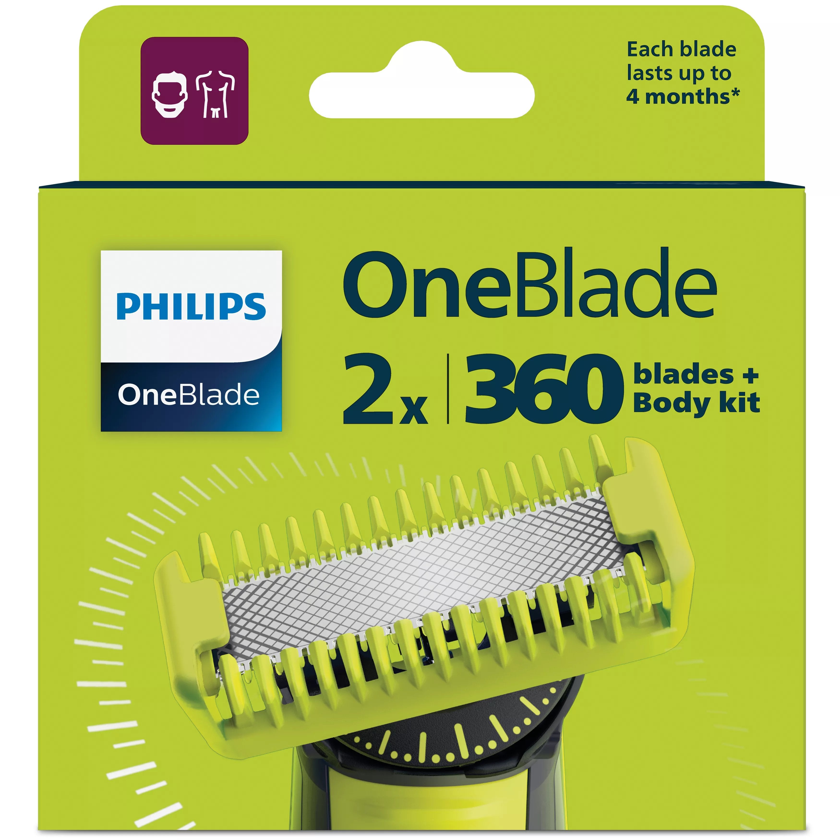 EAN 8720689031875 - Philips Norelco OneBlade QP624/50 accesorio para maquina de afeitar Cabezal para afeitado imagen 4