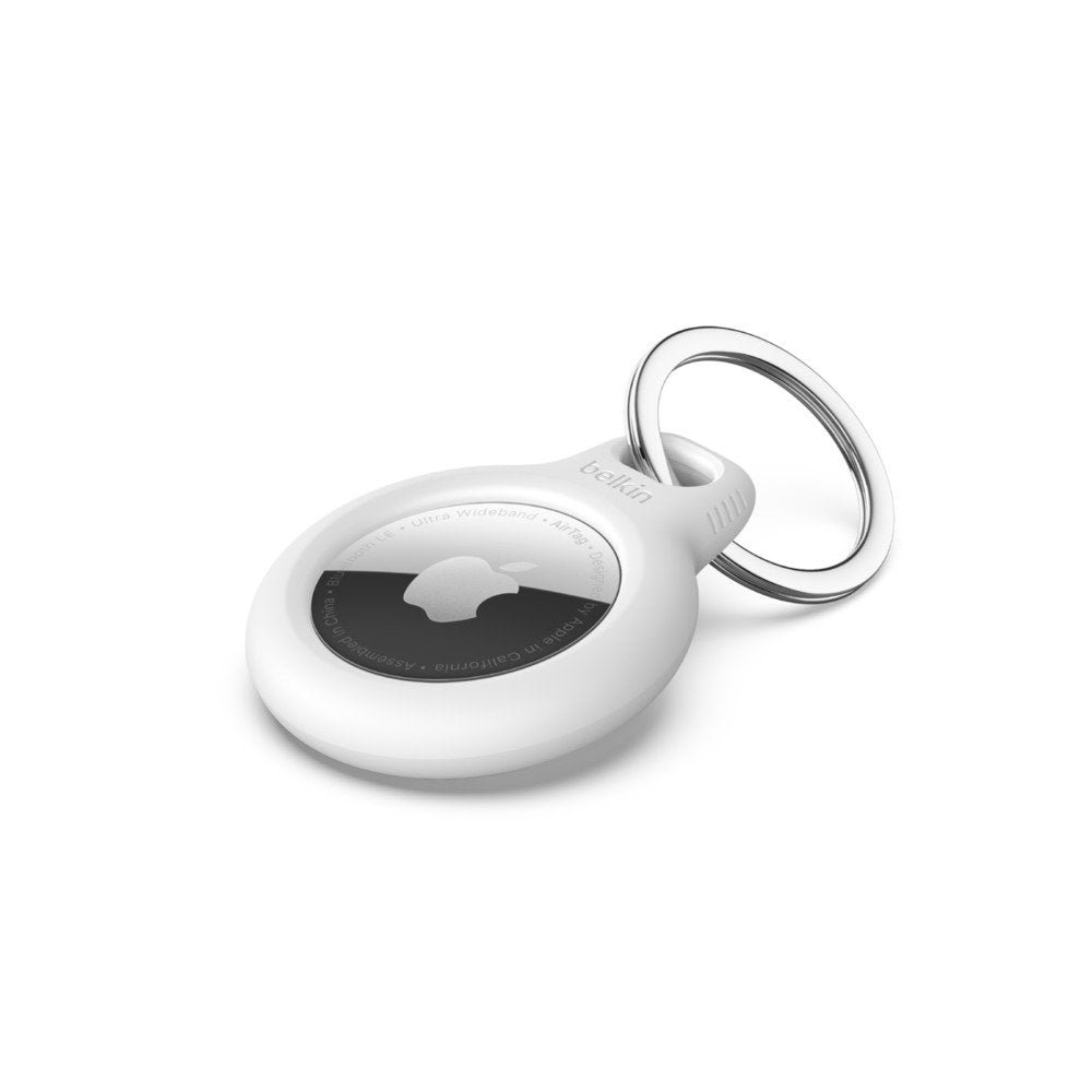Soporte Seguro Con Llavero Belkin Para Apple Airtag Blanco