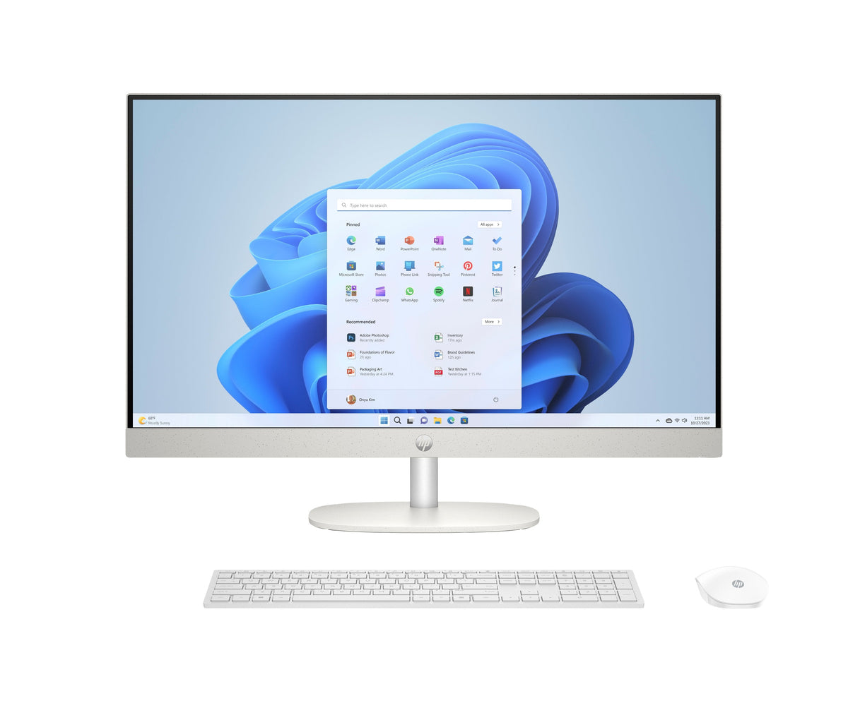 All In One Hp 27 Cr0121ns 27" Full Hd Intel Core I5 1335u 16gb Ram 512gb Ssd Iris X? Windows 11 Home Blanco Caracola