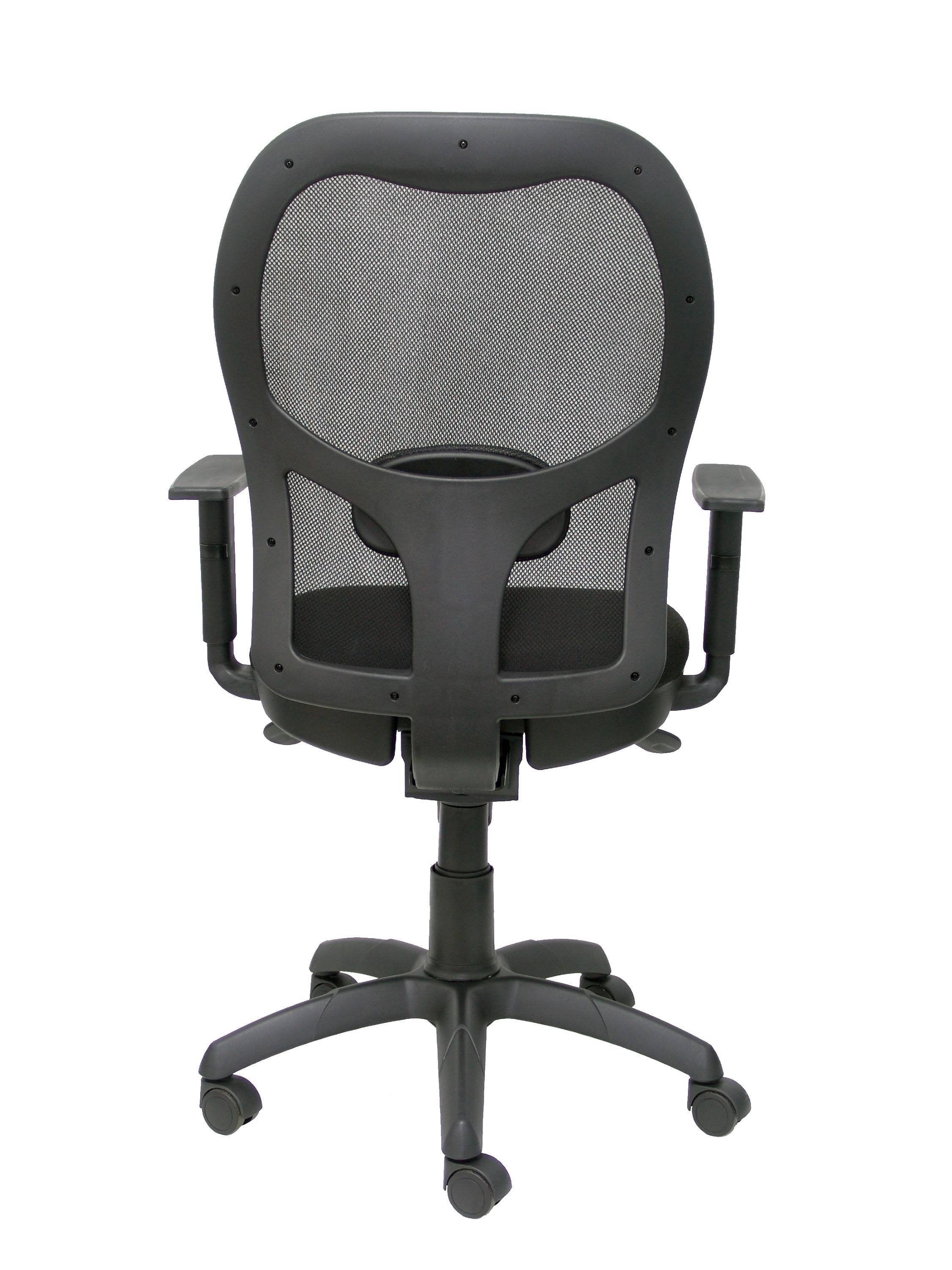 Silla Jorquera Malla Negra Asiento Bali Negro