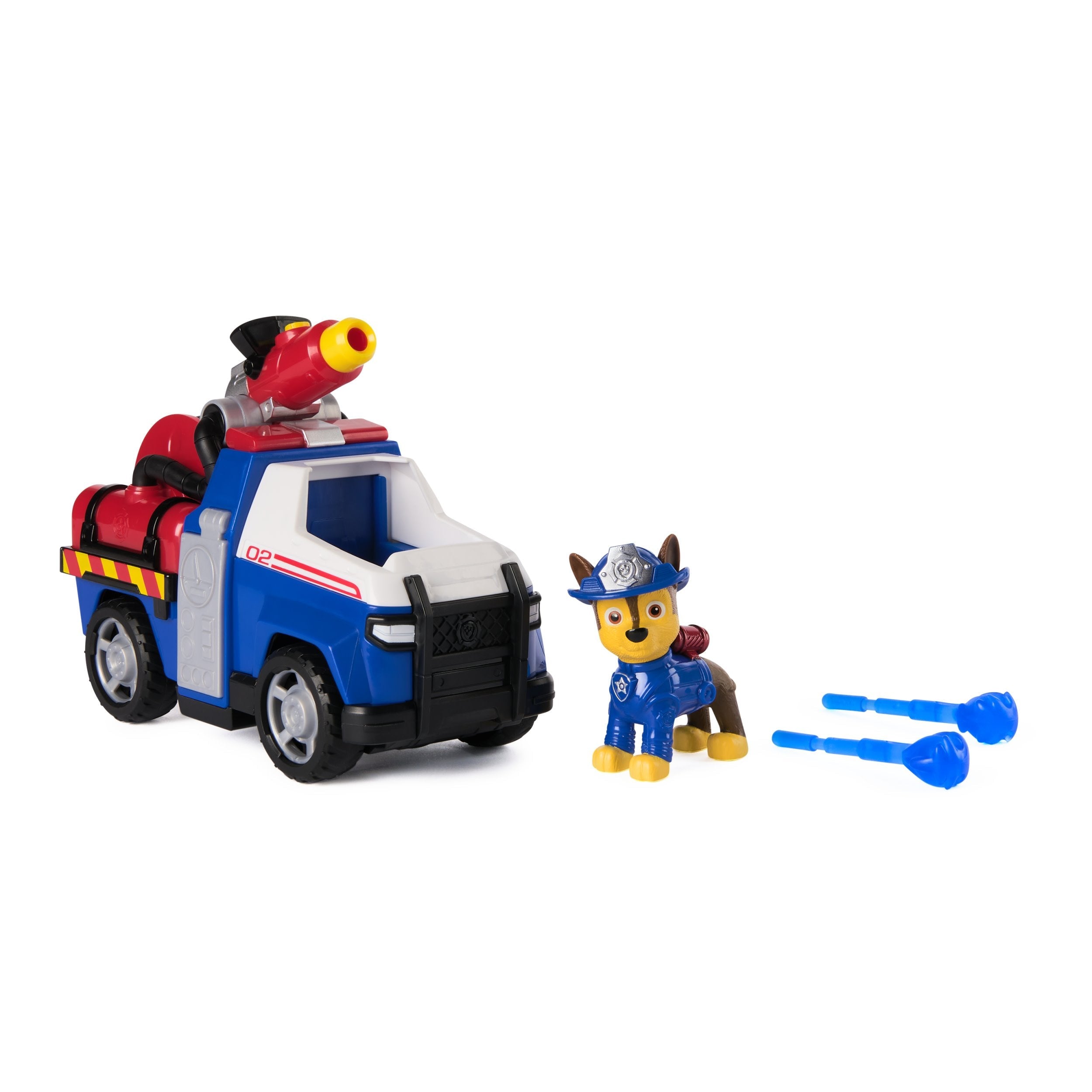 Spinmaster Paw Patrol Fire Rescue - Chases Rettungsfahrzeug (Mit Geschoss-Abwurf Und Chase Spielfigur) 6072641