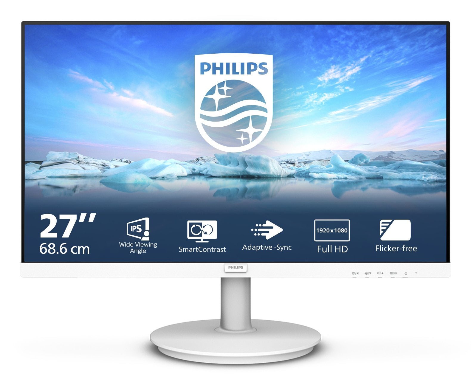 Monitor Philips 271v8aw/00 27" Ips 1920x1080 16:9 Hdmi D-Sub White