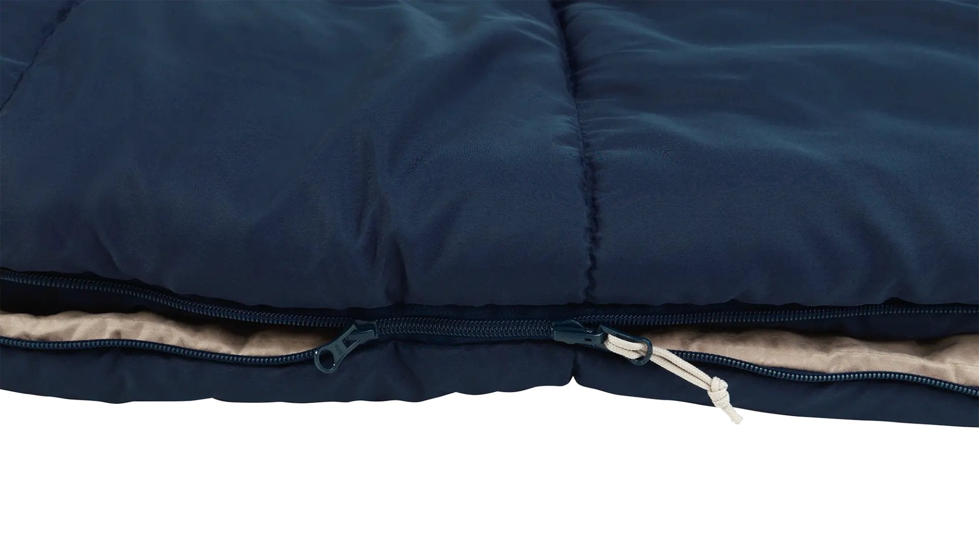 Saco De Dormir Outwell Contour Lux Xl, Cremallera Izquierda, Azul Oscuro.