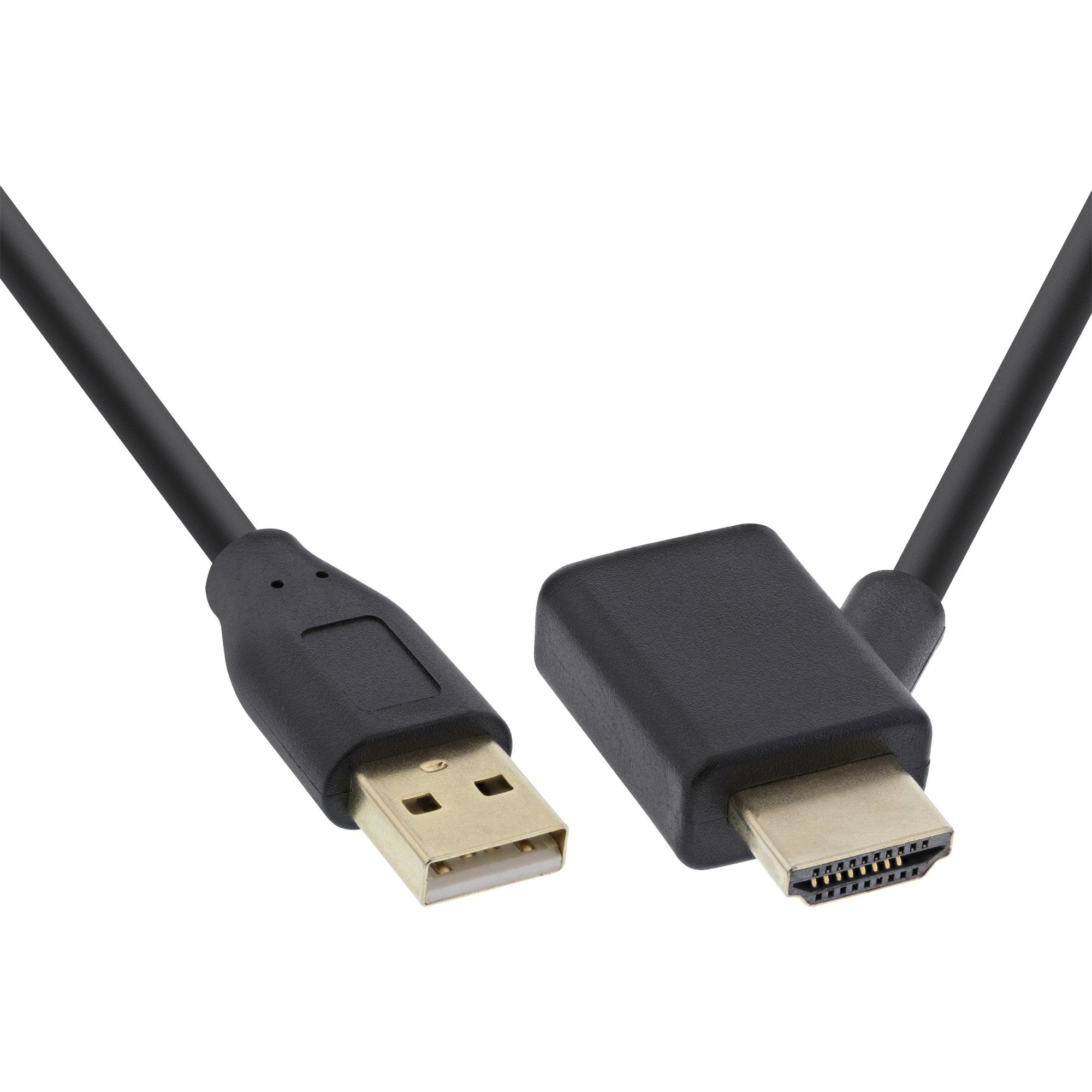 Adaptador Inline Hdmi M/F Con Inyector De Alimentación Usb-A 0,5 M