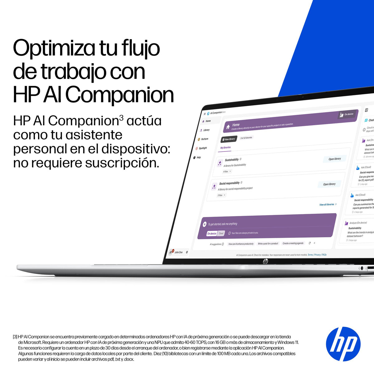 EAN 0199896889247 - HP OmniBook 5 Laptop Next Gen AI 14-he0017ns Copilot+ PC Snapdragon X1-26-100 Portátil 35,6 cm (14") 2K 1 imagen 8