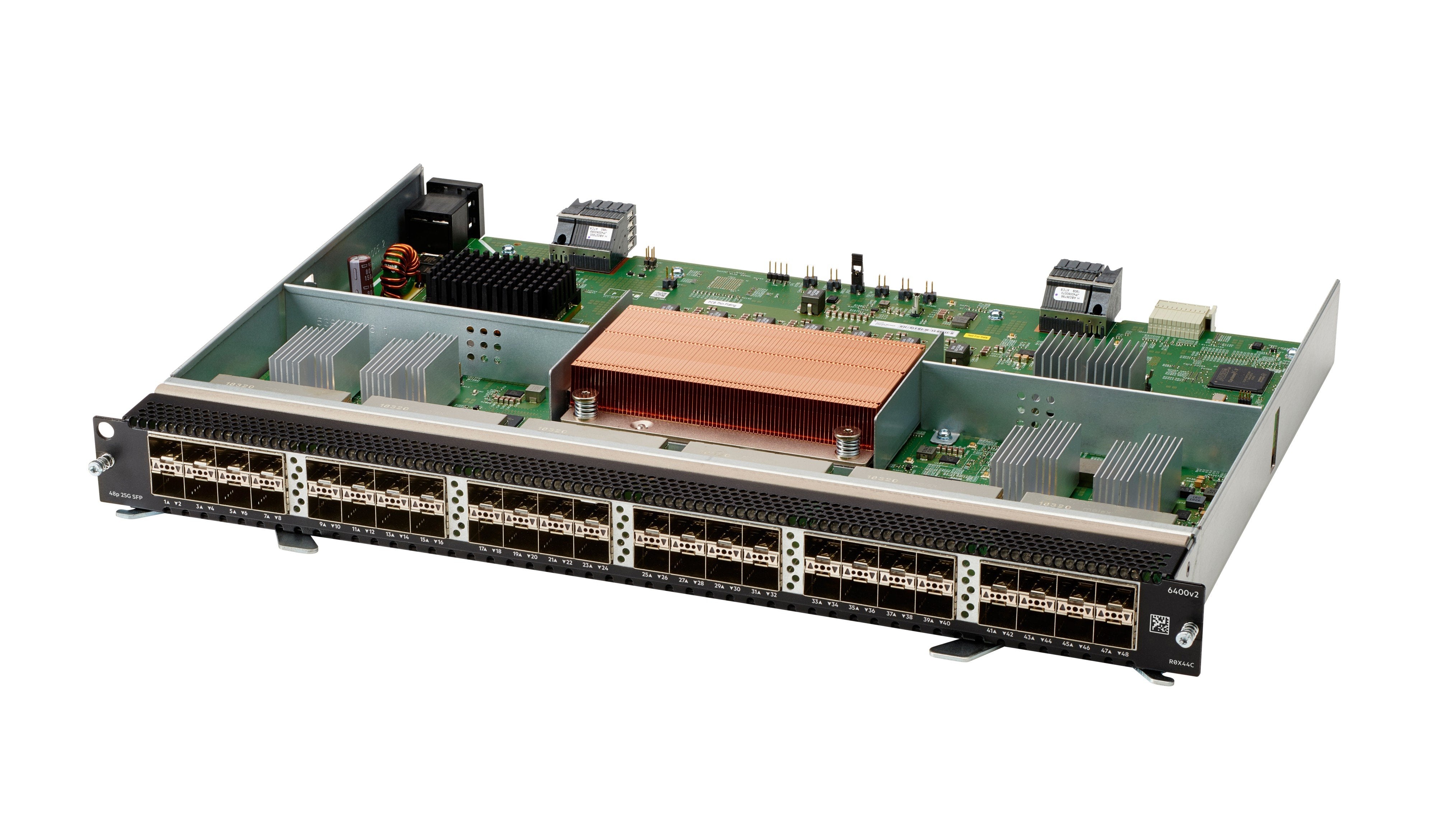 EAN 190017537528 - HPE Aruba Networking CX 6400 48-port 1G/10G/25GbE SFP28 v2 Extended Tables Module módulo conmutador de red imagen 1