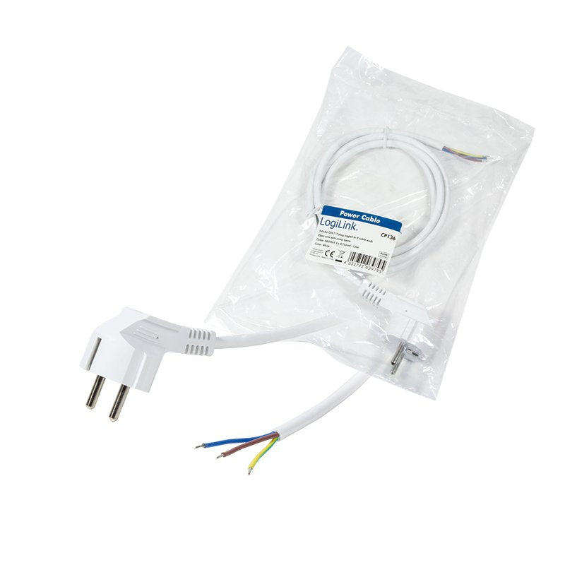 Logilink 1.5m, Cee 7/7 Blanco 1,5 M Cee7/7