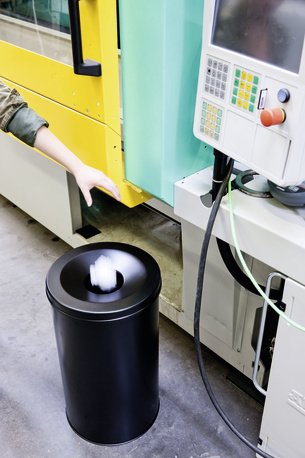 Durable Mülleimer - Redondo - 60 L - Acero - Negro