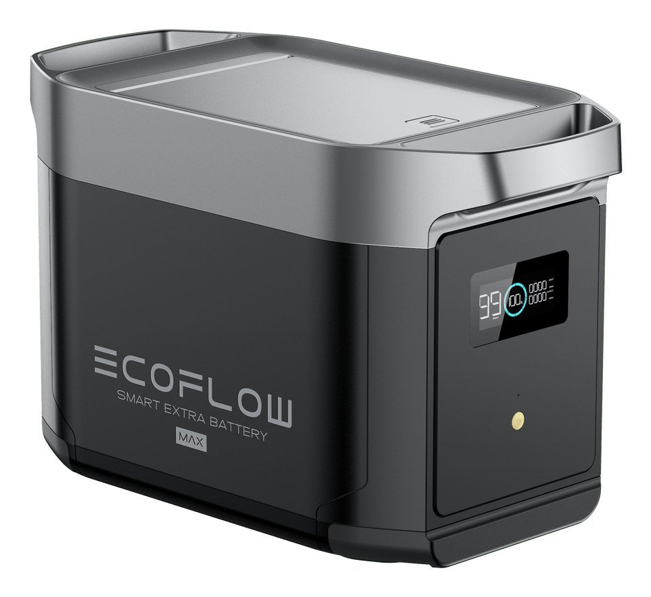 Ecoflow Intelligenter Zusatzakku Para Delta 2 Max (Negro/Gris, 2.048 Wh, Lfp-Akku) 606691