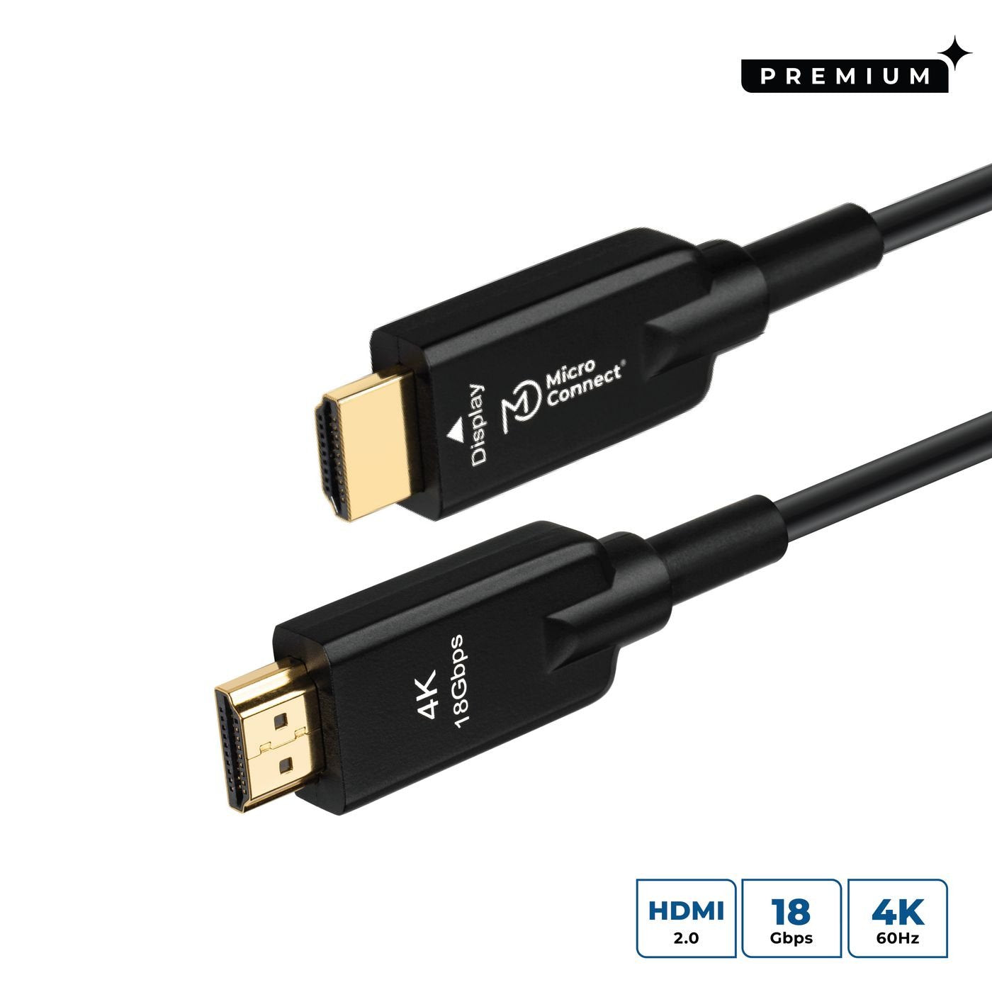 EAN 5706998942104 - Microconnect HDM191950V2.0AOP cable HDMI 50 m HDMI tipo A (Estándar) Negro imagen 1