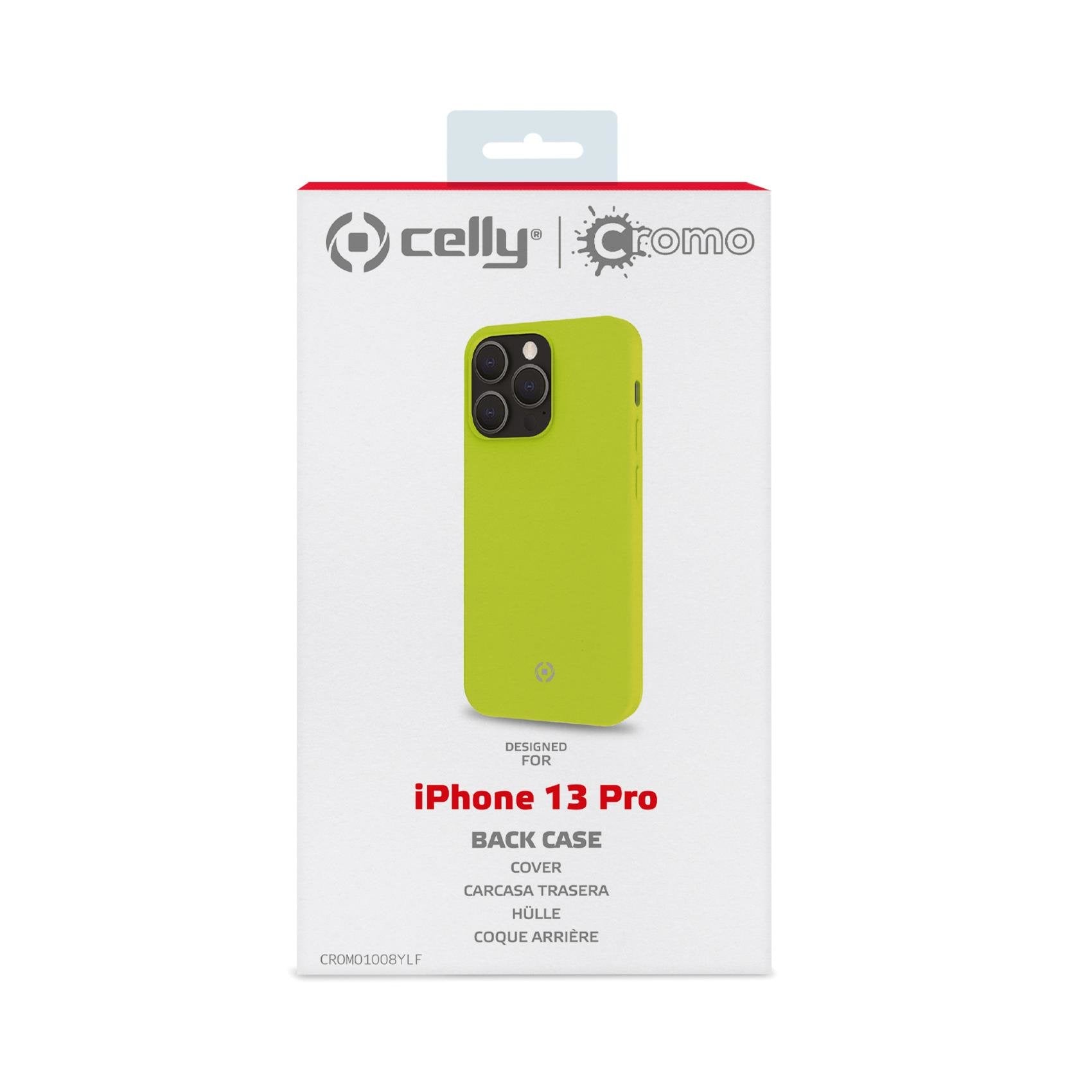 Case Celly Iphone 13 Pro Cover Cromo Yellow Cromo1008ylf