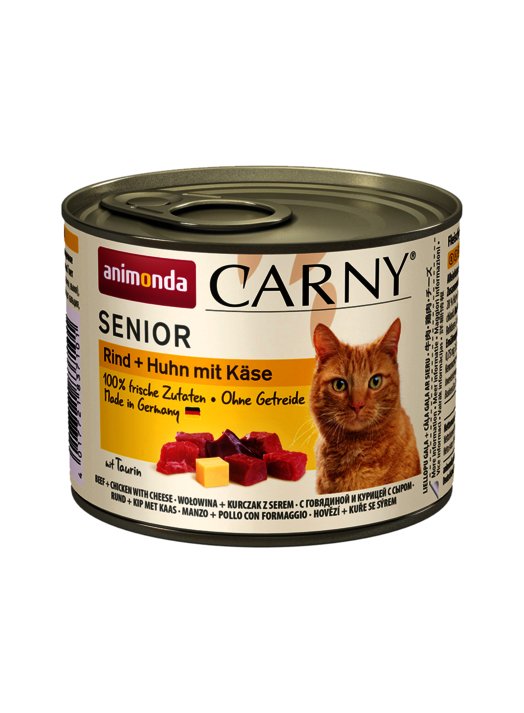 Animonda Carny Senior Sabor: Ternera, Pollo Con Queso 200g