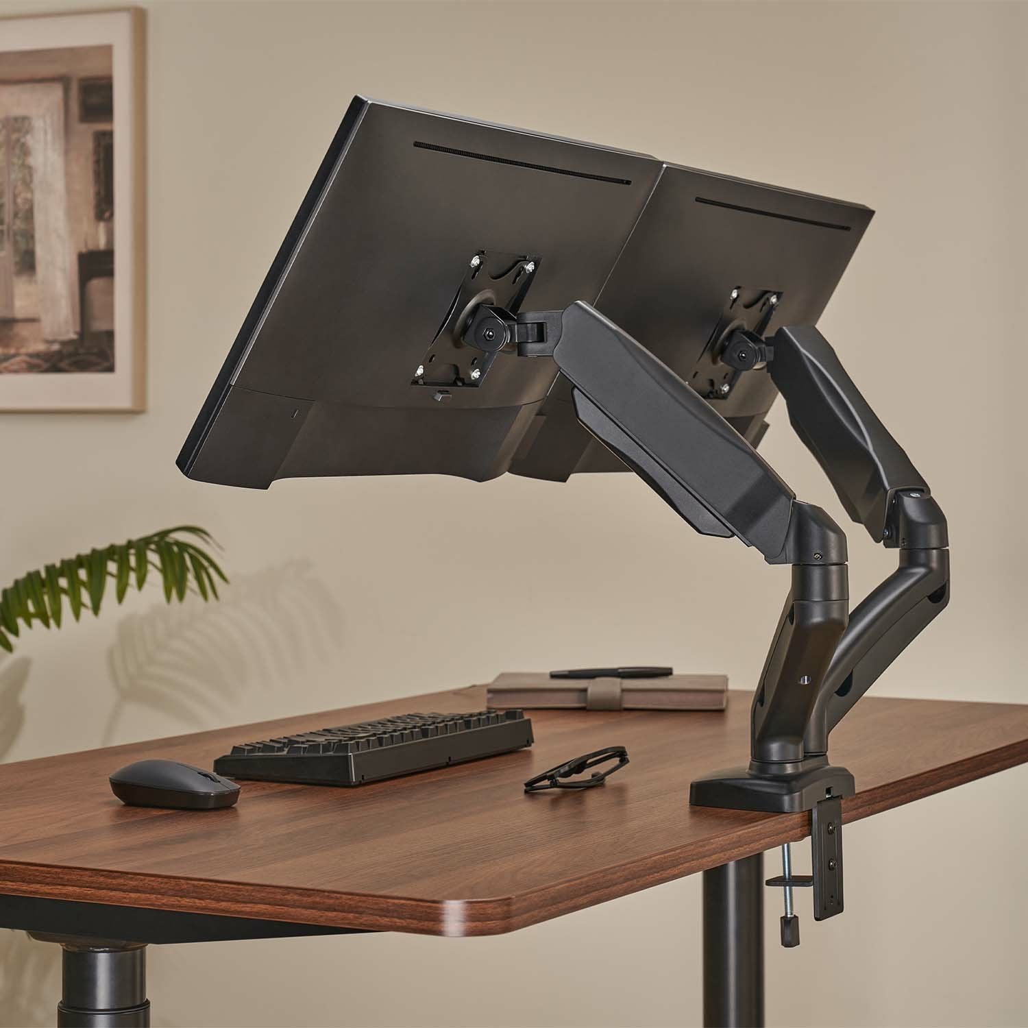 Aisens Soporte De Mesa Pro Contrapeso Giratorio E Inclinable Para Monitor/Tv 9kg (3 Pivotes - 2 Brazos) De 17-32 -